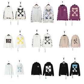 off white New Marker Arrow Print Hoodie-2224