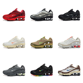 Supreme x Nike Shox Ride 2 comfortable and trendy low-top casual running shoes-2664